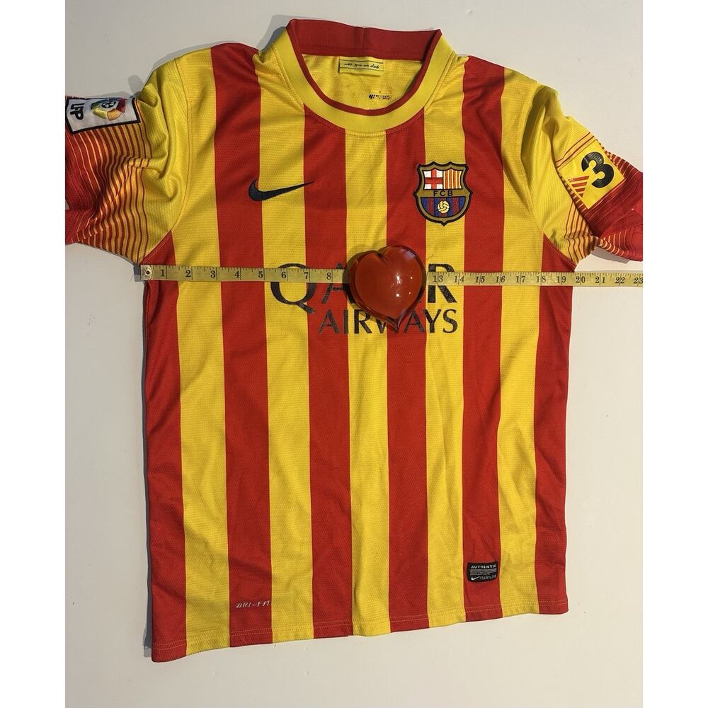 FC Barcelona Neymar Jr #11 Soccer Jersey Size Men’s Sz Large #3 On Sleeve 2013 - Picture 4 of 12